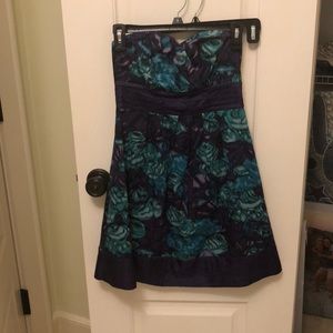 Anthropologie strap less dress